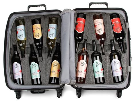 wine carrying case luggage.